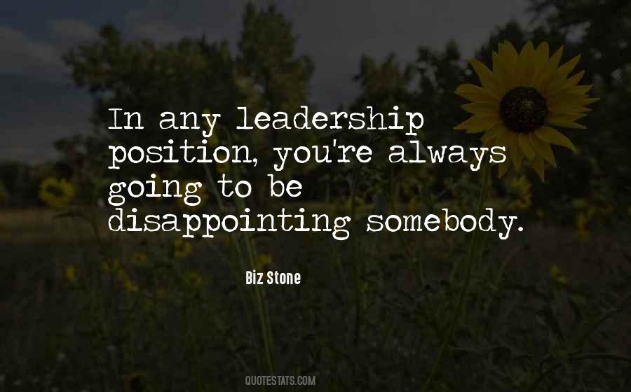 Leadership Position Quotes #752728