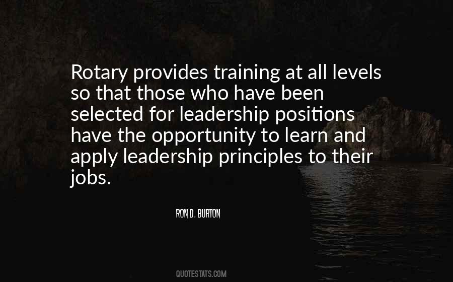 Leadership Positions Quotes #1562207