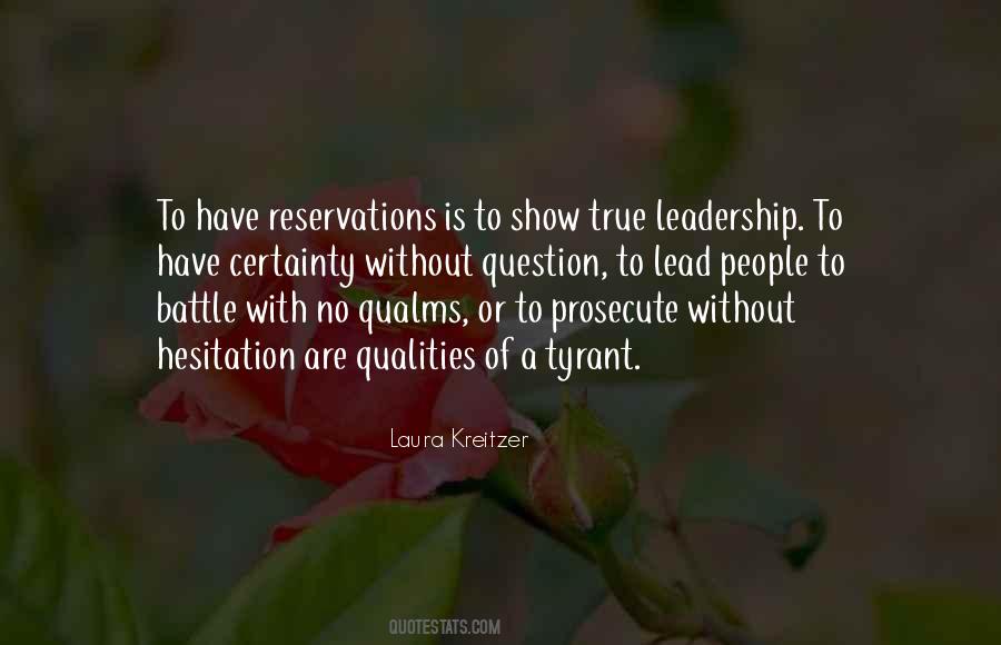Leadership Qualities Quotes #136042