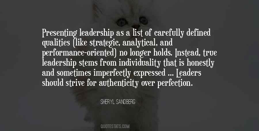 Leadership Qualities Quotes #585736