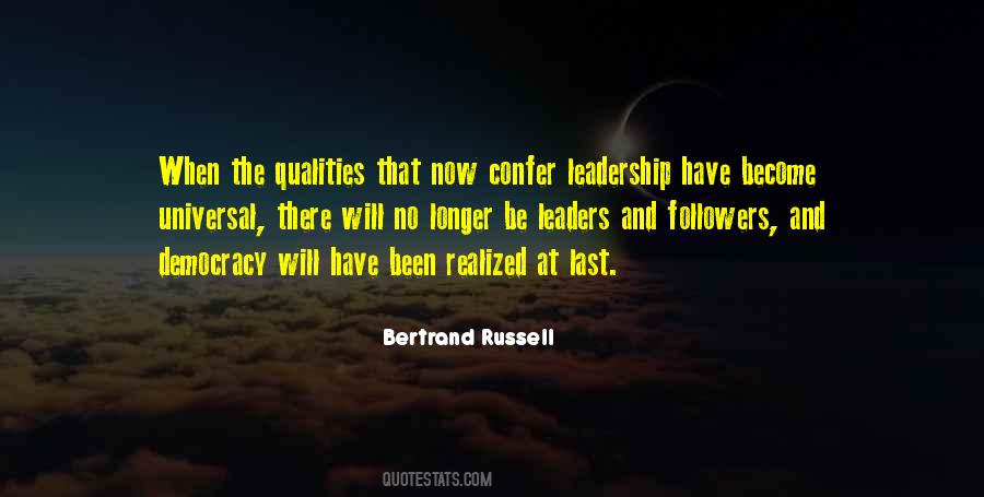 Leadership Qualities Quotes #743857