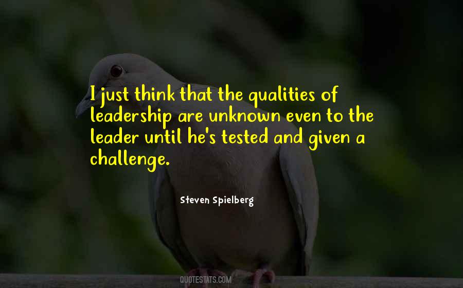 Leadership Qualities Quotes #872219