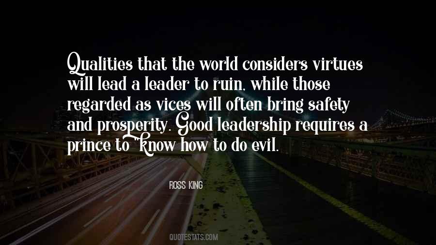 Leadership Qualities Quotes #961160