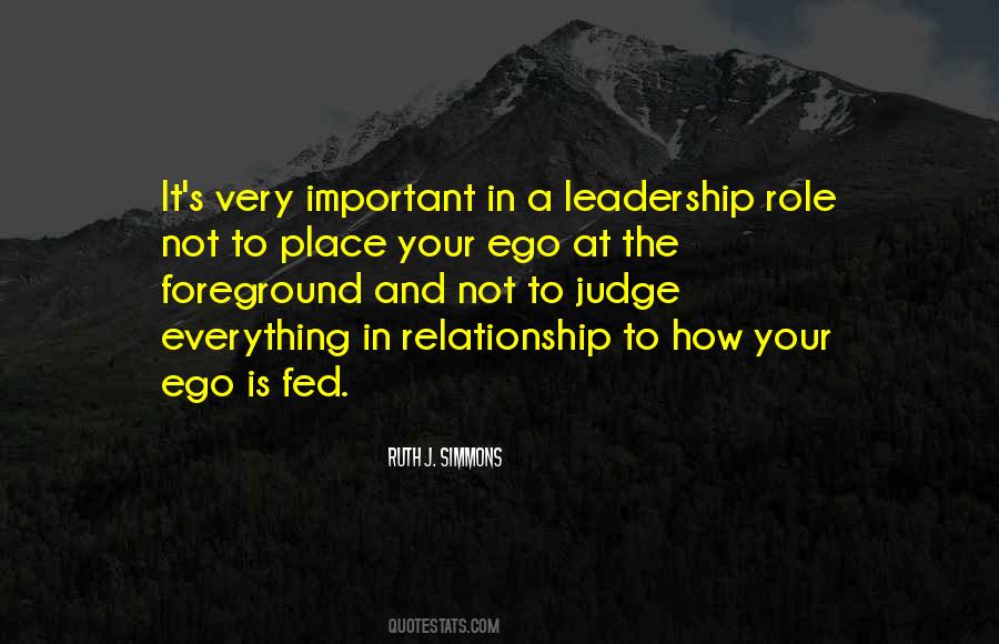 Leadership Role Quotes #1164755