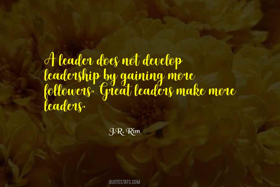 Leadership Role Quotes #1531035