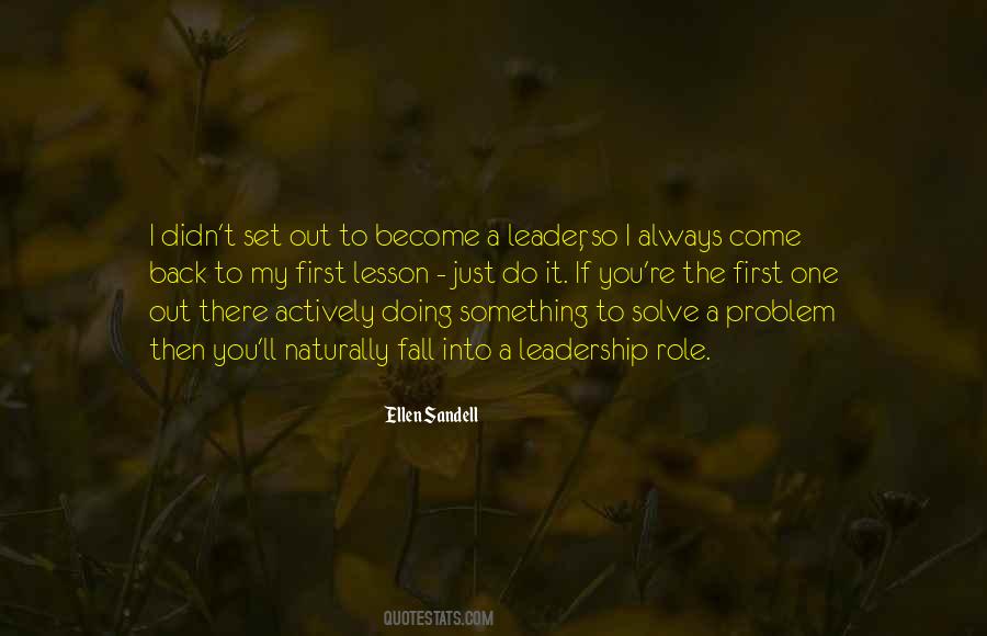 Leadership Roles Quotes #901024