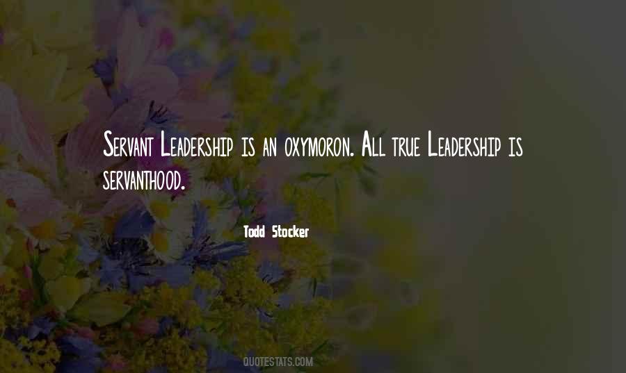 Leadership Servant Quotes #571391