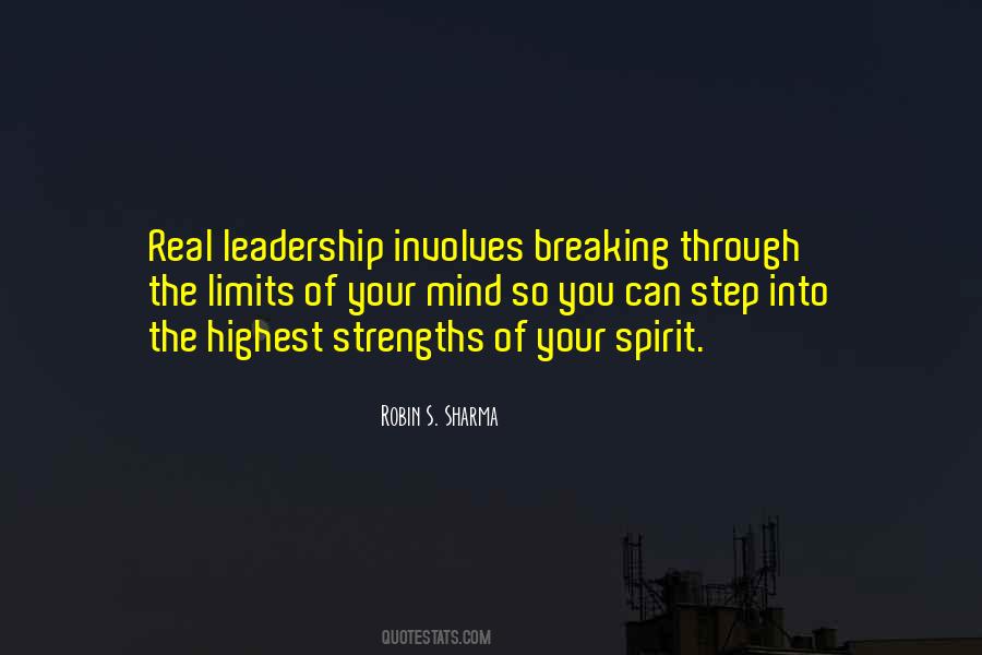 Leadership Strengths Quotes #688326