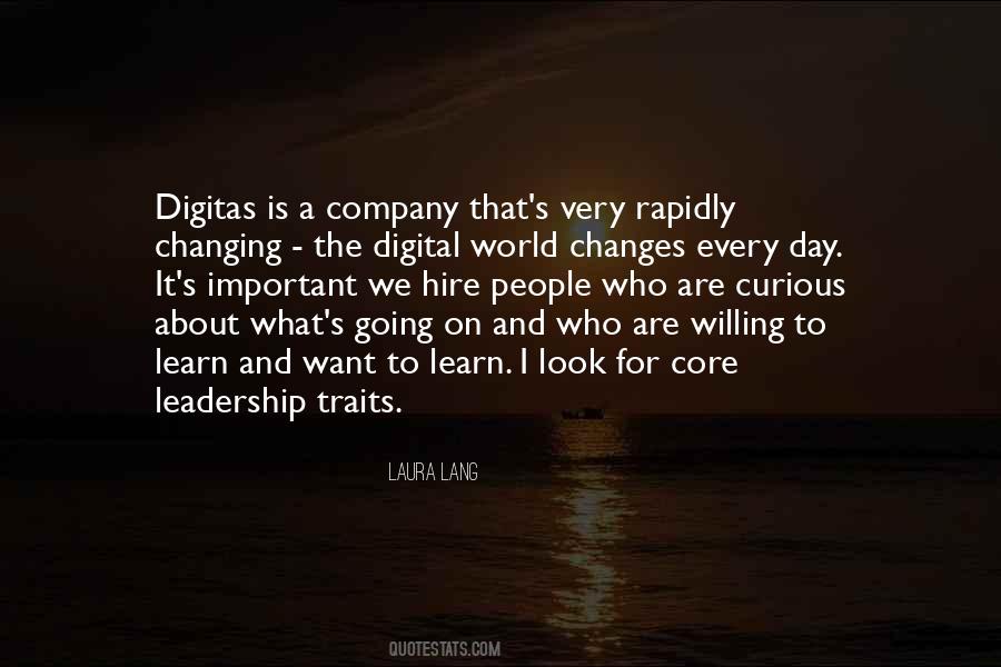 Leadership Traits Quotes #1627372