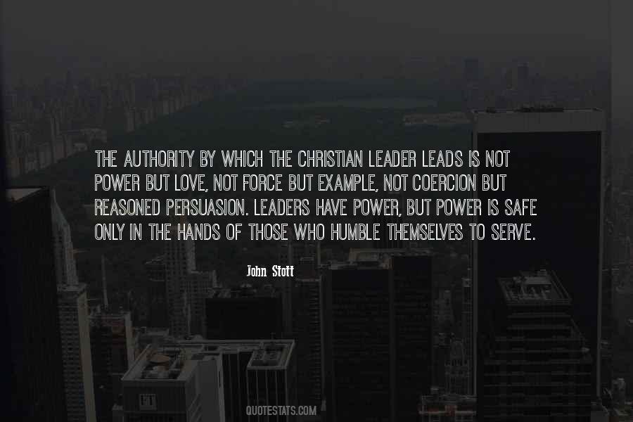 Leads By Example Quotes #744143