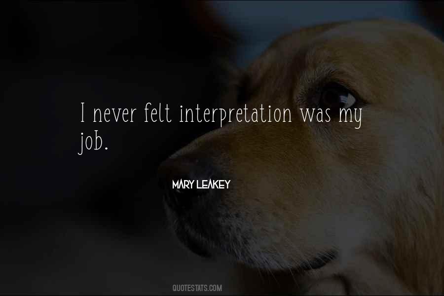 Leakey Quotes #1402994