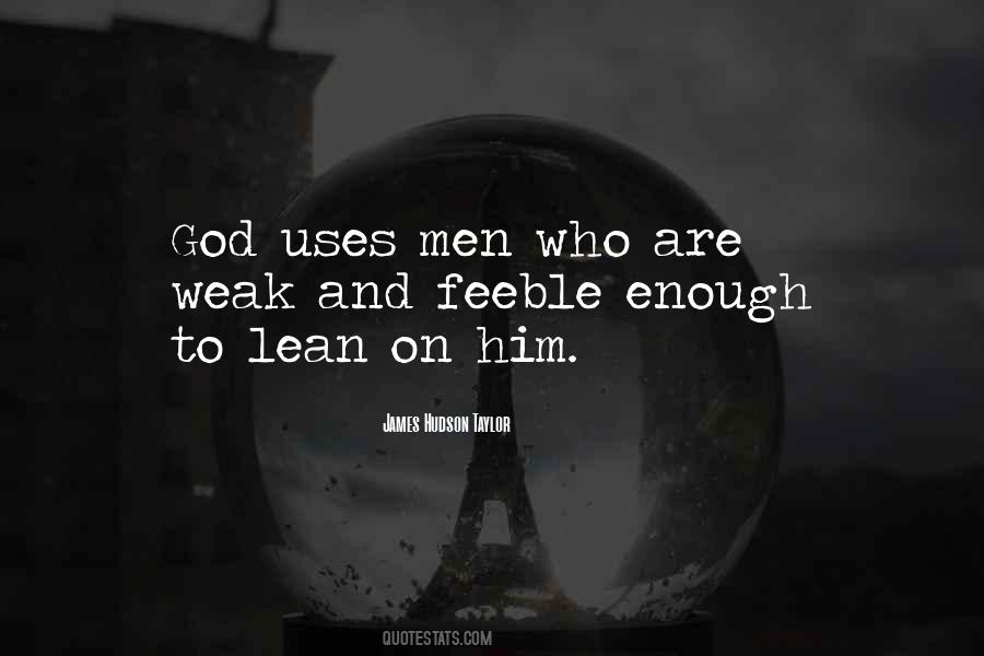 Lean On To God Quotes #1852207