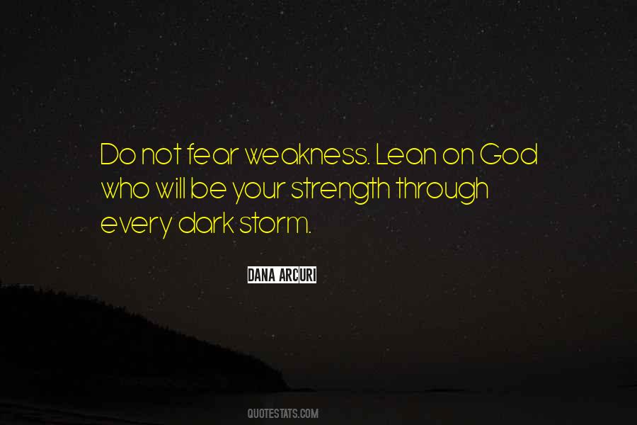 Lean On To God Quotes #218450