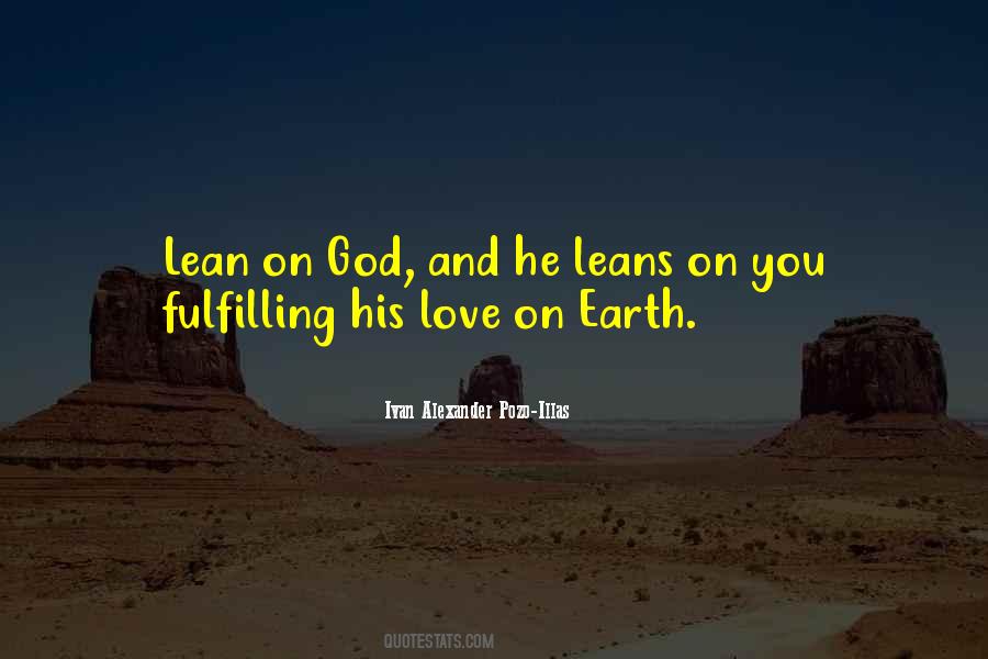 Lean On To God Quotes #782840