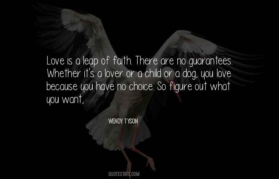 Leap Of Faith Love Quotes #1268456