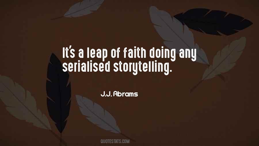Leap Of Faith Quotes #1290087
