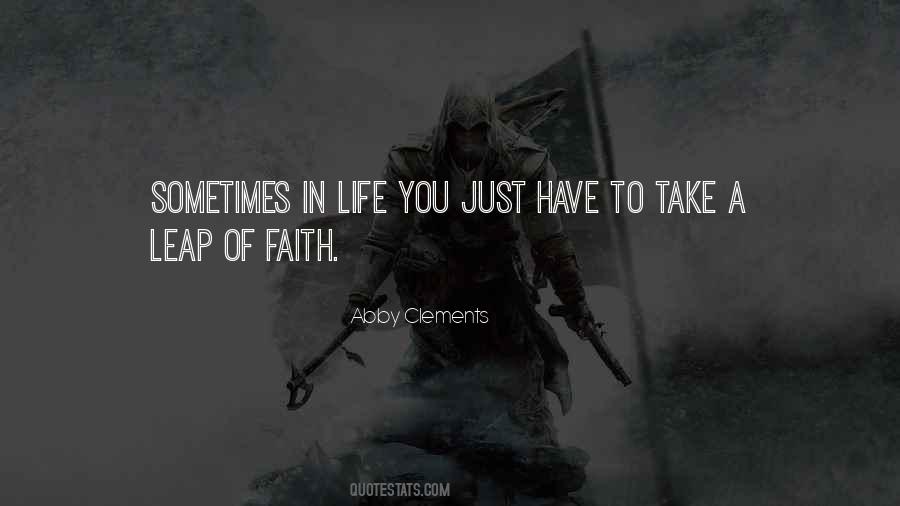 Leap Of Faith Quotes #1304413