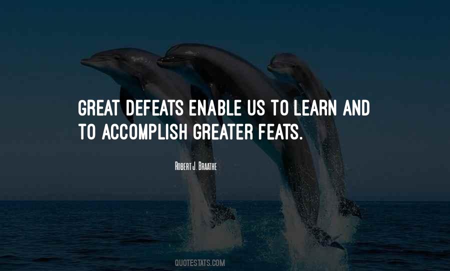 Learn From Defeat Quotes #327896