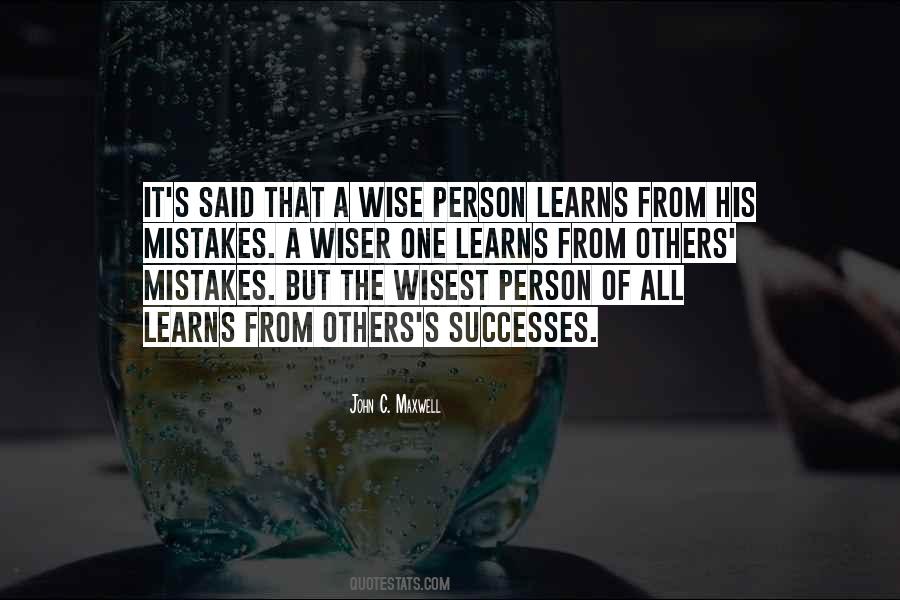 Learn From Others Mistakes Quotes #1708312