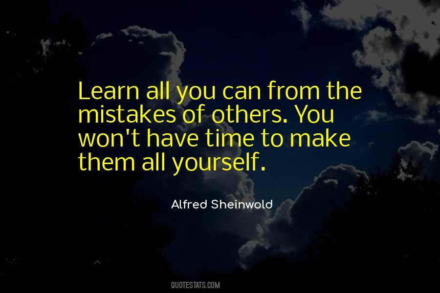 Learn From Others Mistakes Quotes #362873