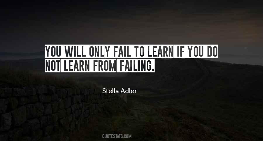 Learn From Your Failure Quotes #161014