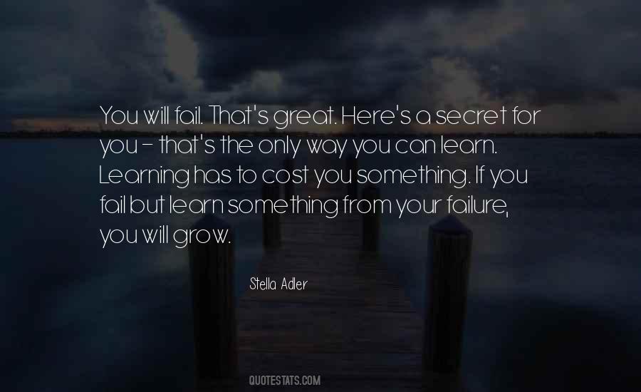 Learn From Your Failure Quotes #367470