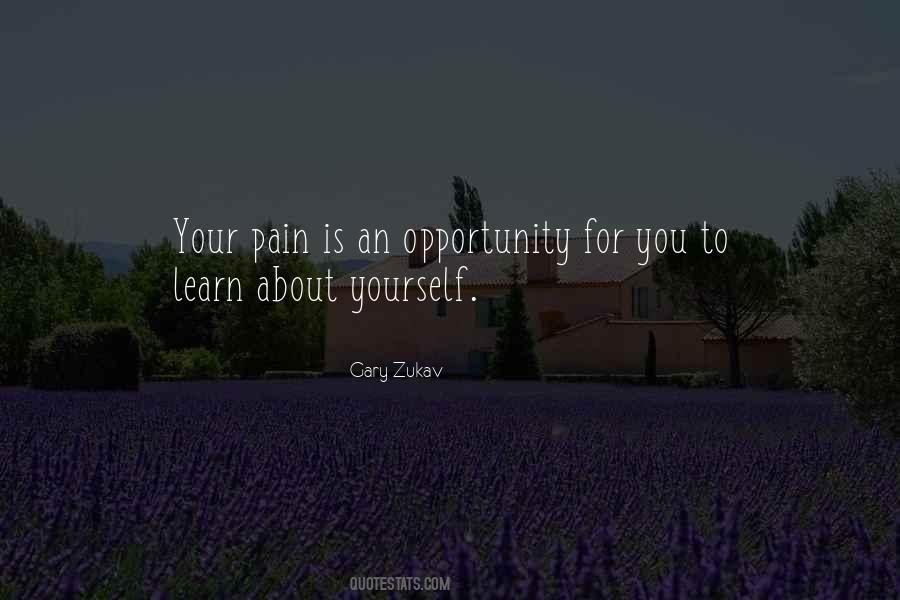 Learn From Your Pain Quotes #15195