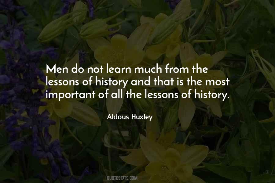 Learn Lessons From The Past Quotes #89732