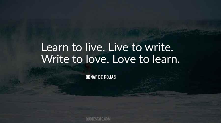 Learn Live Love Quotes #113891