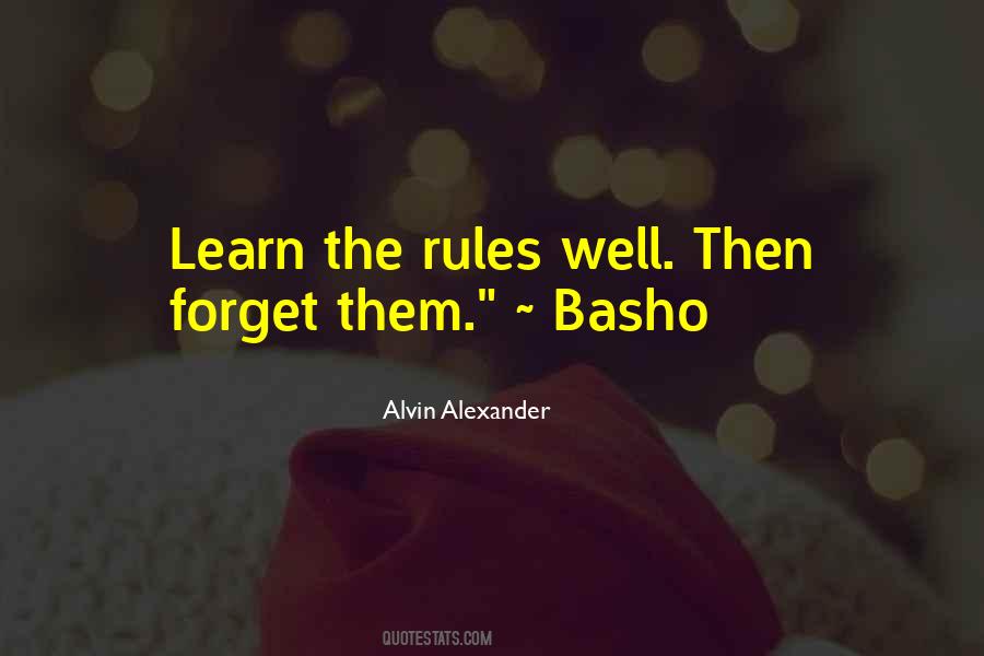 Learn The Rules Quotes #1338400