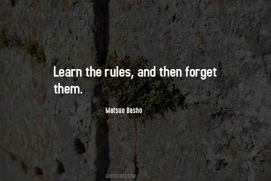 Learn The Rules Quotes #1558841