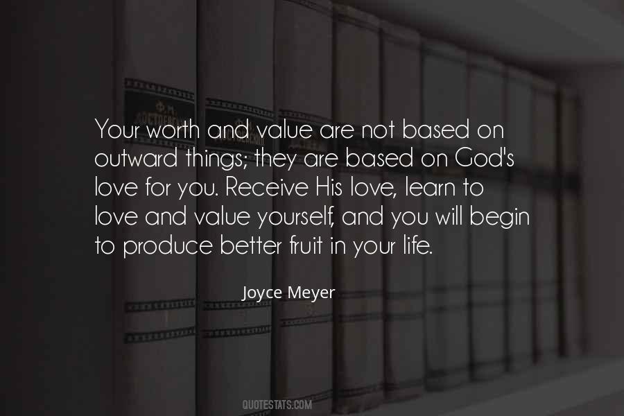Learn To Value Yourself Quotes #674719