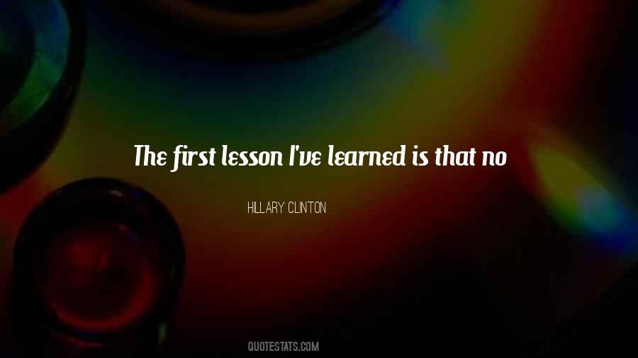 Learned Lesson Quotes #17898