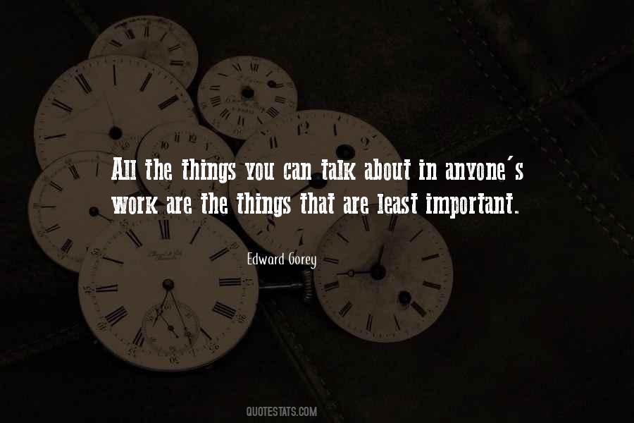 Least Important Quotes #510054