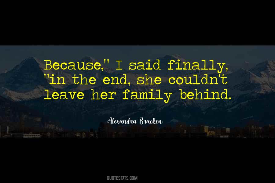 Leave Her Behind Quotes #274338