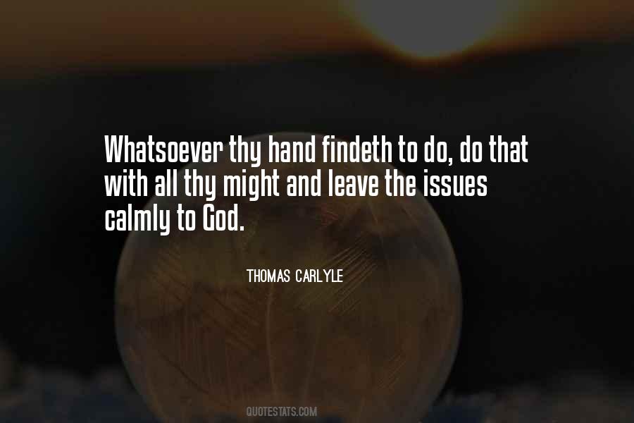 Leave It In God's Hands Quotes #1353669