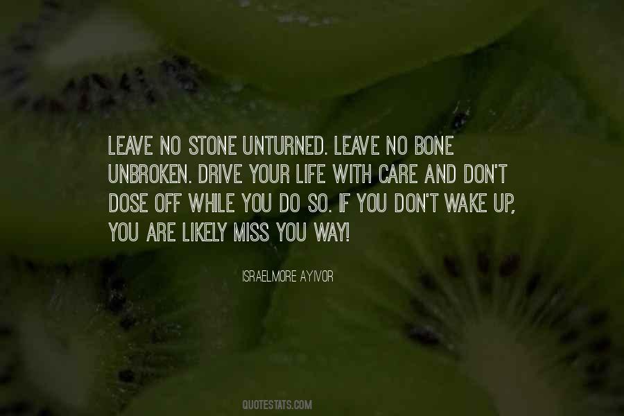 Leave No Stone Unturned Quotes #1198004