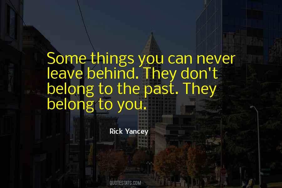 Leave The Past Quotes #980341