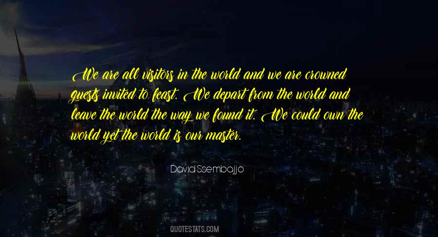 Leave The World Quotes #1792944