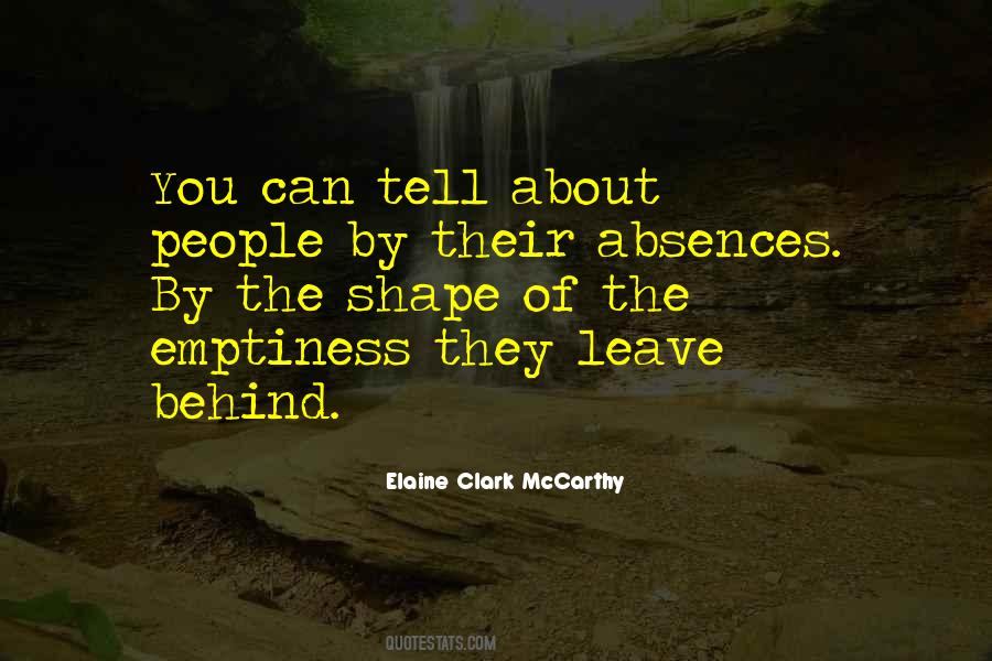 Leave You Behind Quotes #324751