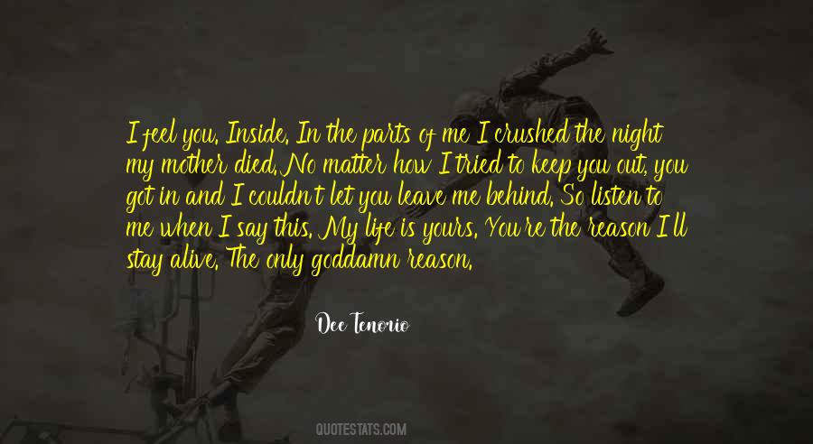 Leave You Behind Quotes #7783