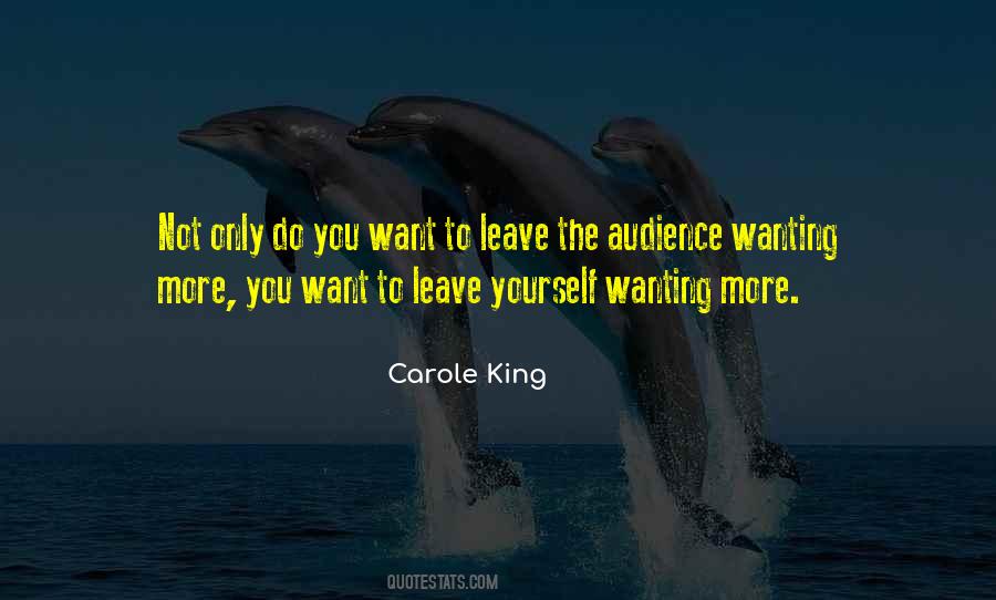 Leave You Wanting More Quotes #1130631