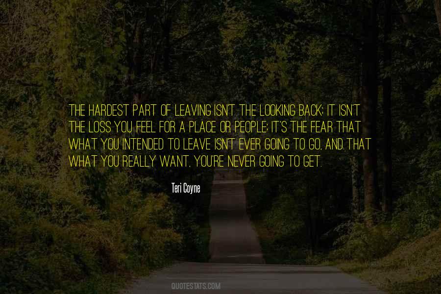 Leaving Place Quotes #1096746