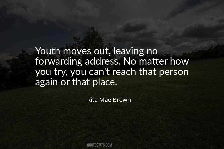 Leaving Place Quotes #16937