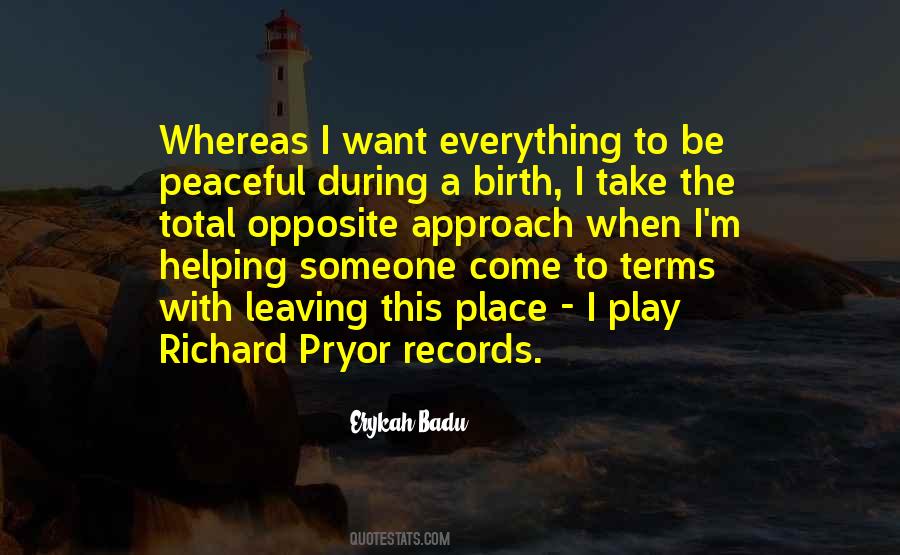 Leaving Place Quotes #17946