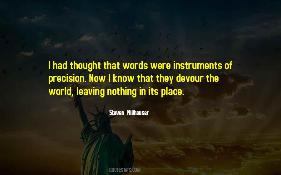 Leaving Place Quotes #1847726