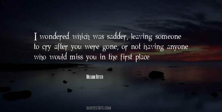 Leaving Place Quotes #193685