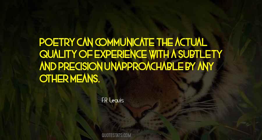 Leavis Quotes #710352