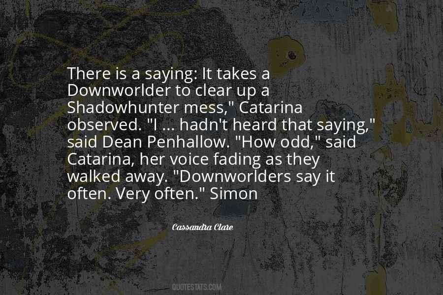 Quotes About Downworlders #1521195