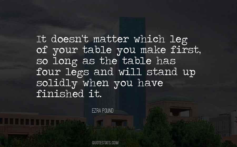 Leg To Stand On Quotes #376614